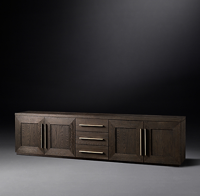 MACHINTO PANEL 4-DOOR MEDIA CONSOLE WITH DRAWERS - Image 1