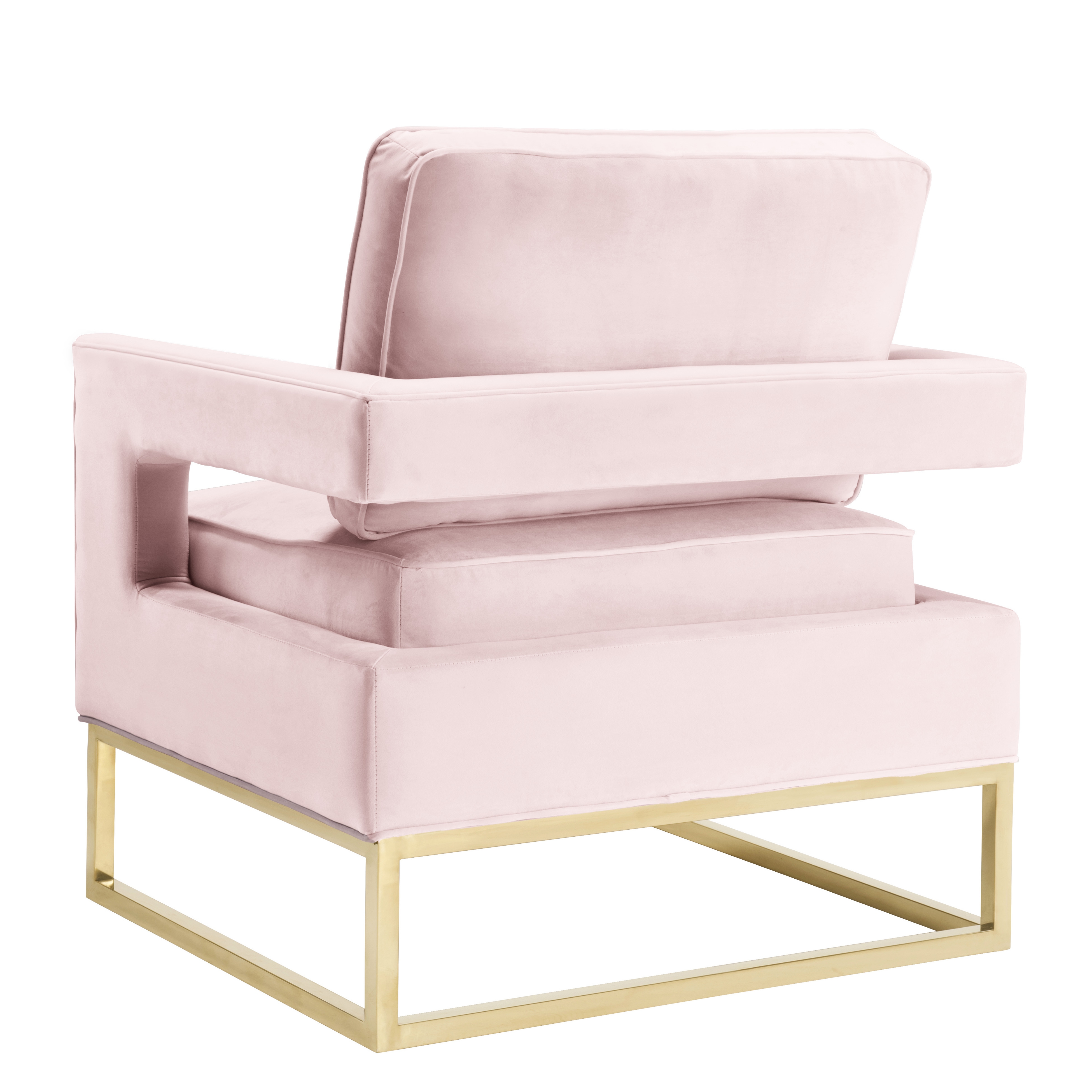 Aubrey Blush Velvet Chair - Image 2