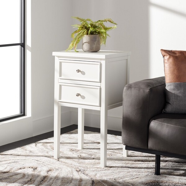 Toby Nightstand With Storage Drawers - White - Arlo Home - Image 3