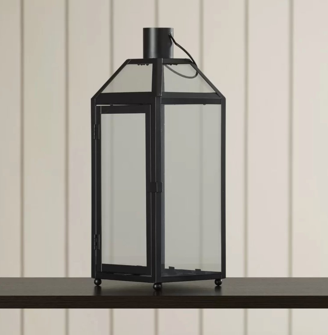 Tabletop Lantern, Black - Image 1