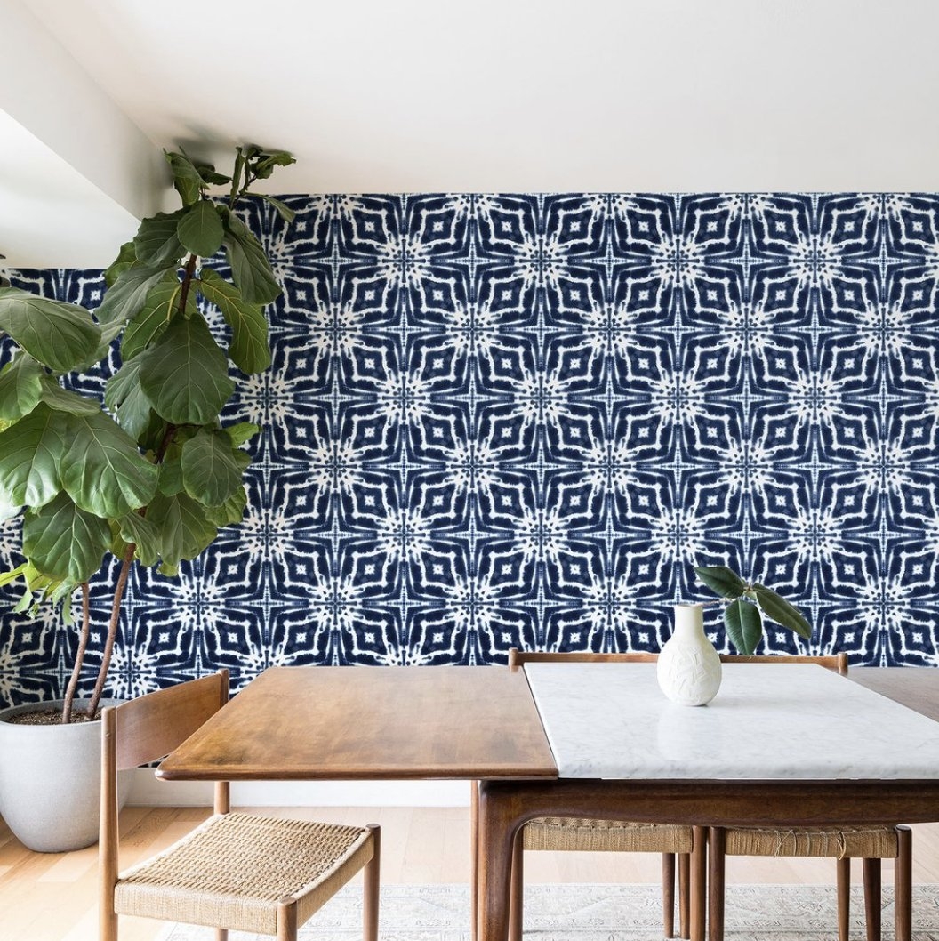 WATERCOLOR SHIBORI INDIGO - Image 3