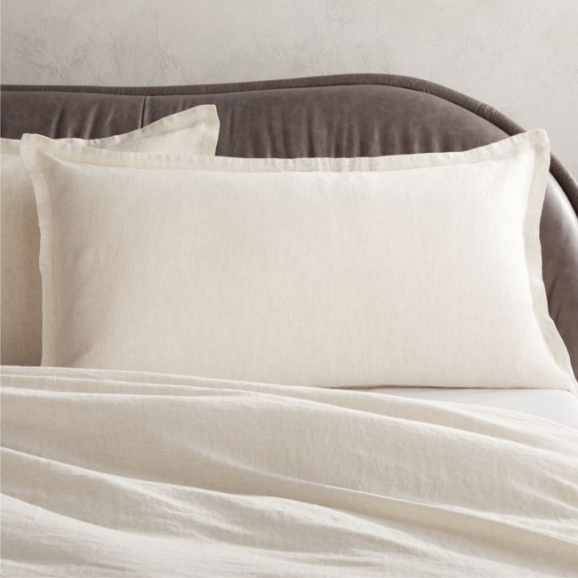 Linen Flax King Shams Set of 2 - Image 0