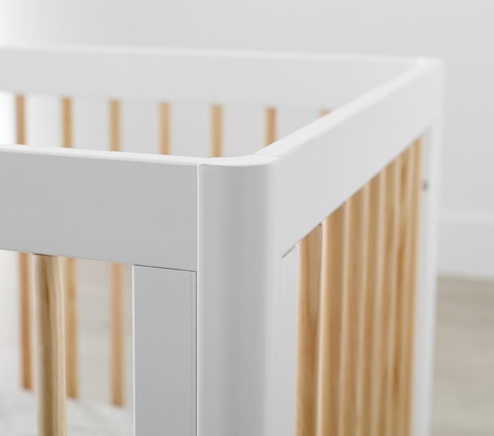 Babyletto Lolly Convertible Crib, White/Natural, Standard UPS Delivery - Image 3