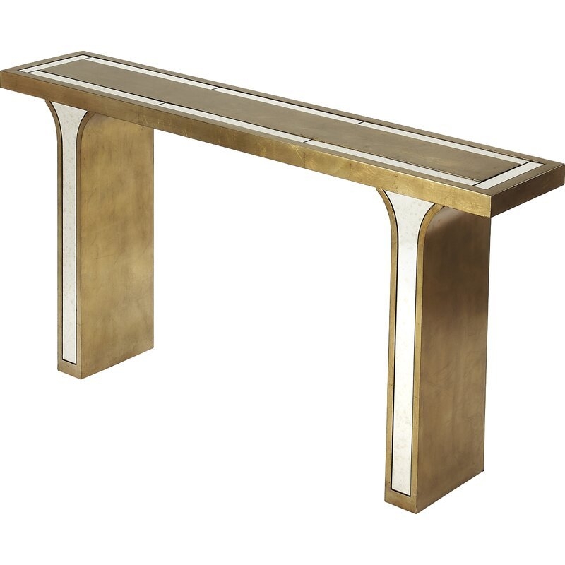 Silver/Gold Spacey Console Table - Image 0