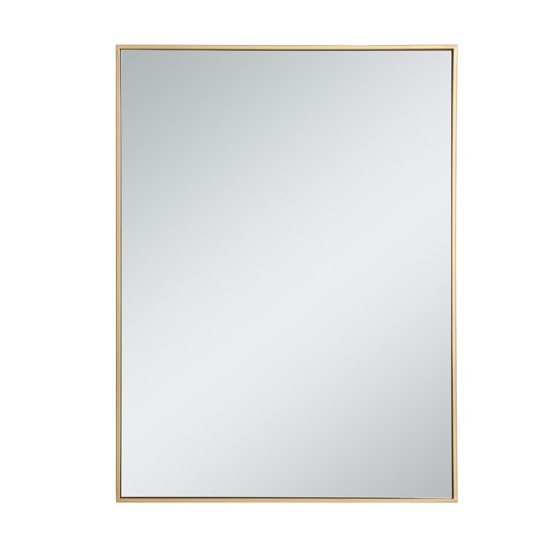 40" H x 30" W Brass Zayd Accent Mirror - Image 0