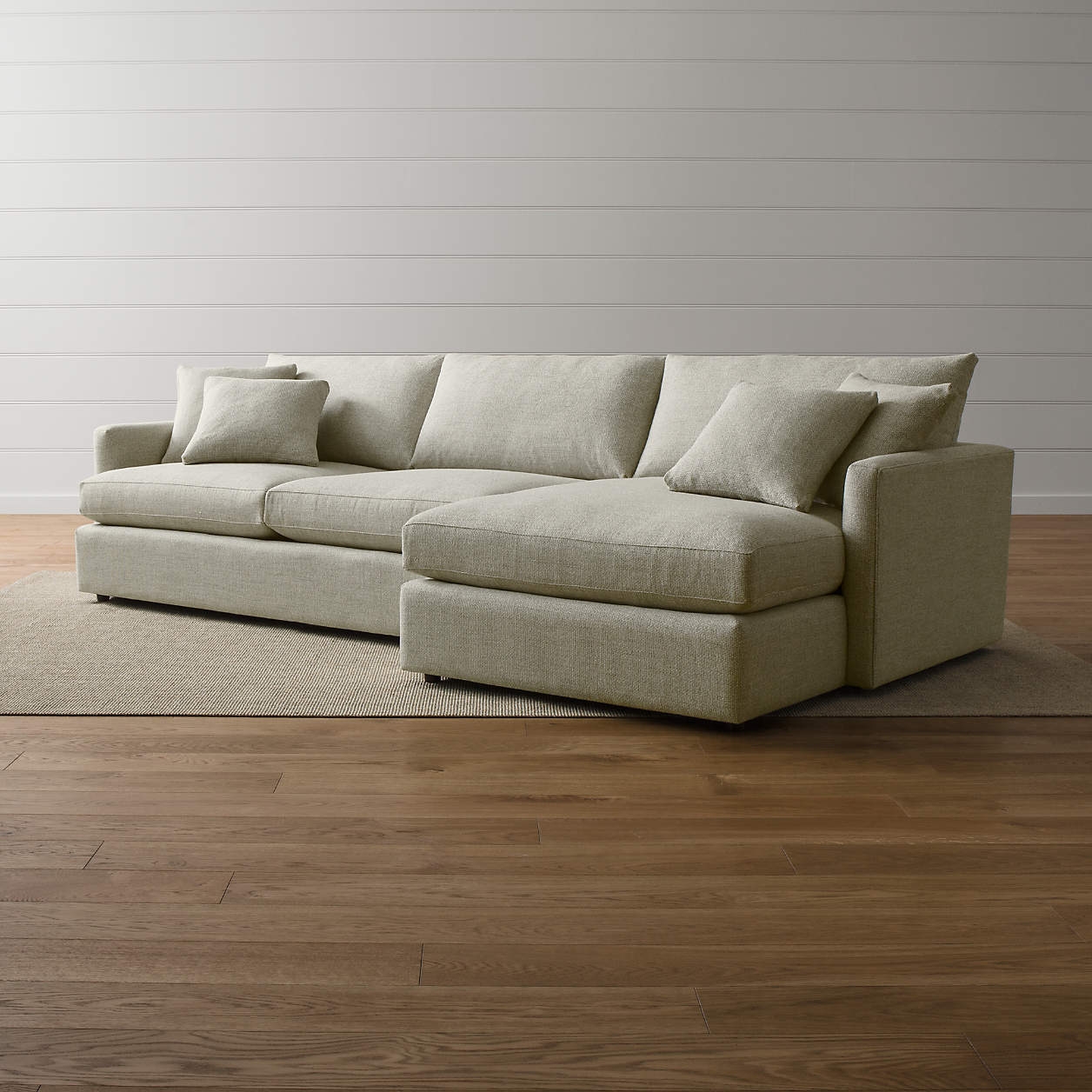 Lounge II 2-Piece Sectional Sofa - Taft Cement - Image 1