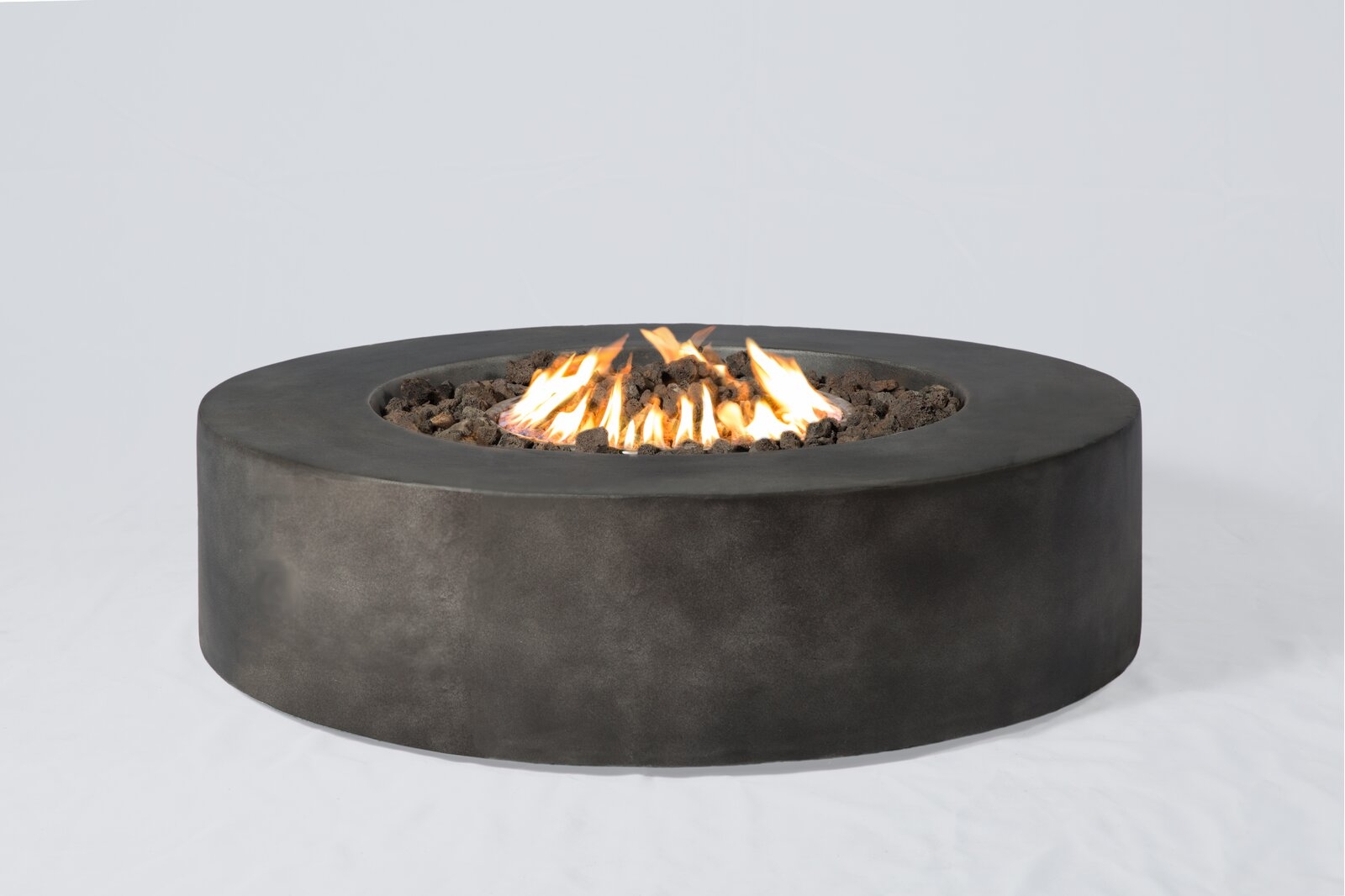 Aly 12" H Fiber Reinforced Concrete Outdoor Fire Pit Table - Image 0