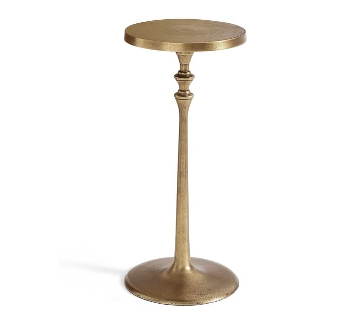 Round 9.5" Metal Cocktail Table - Image 0