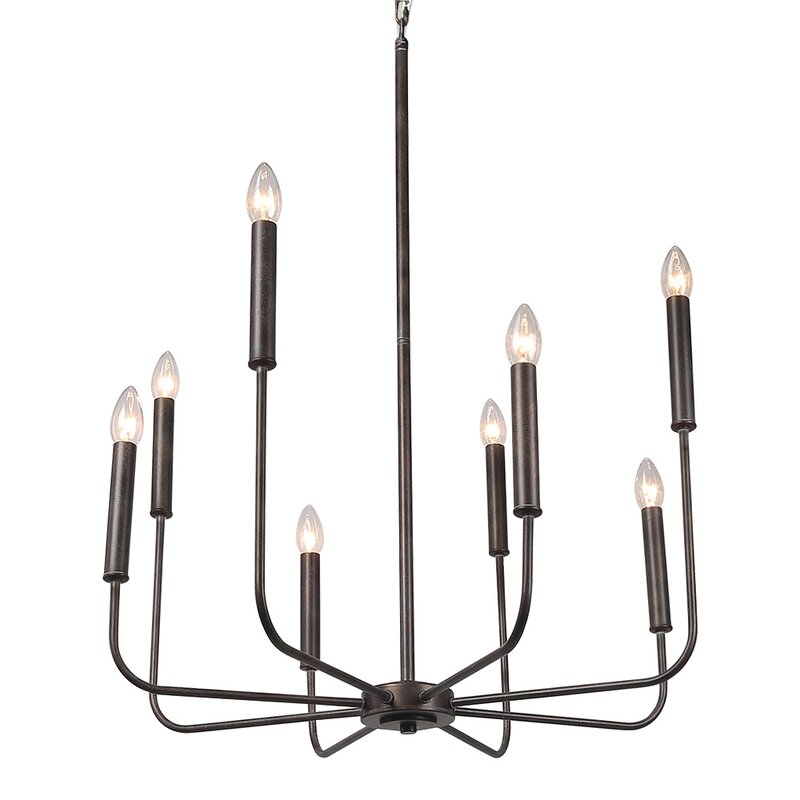 Roush 8-Light Candle Style Classic / Traditional Chandelier - Image 2