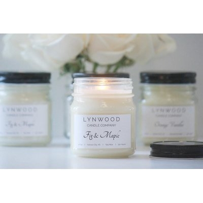 Fig and Maple Scented Jar Candle - Image 0