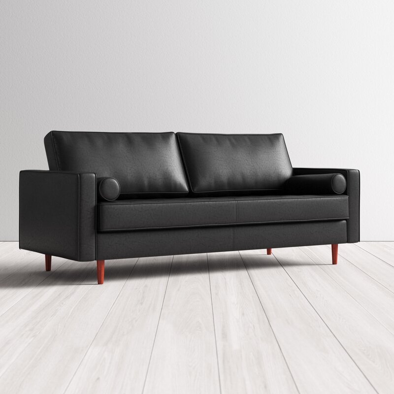 Geo 84" Genuine Leather Sofa - Image 11