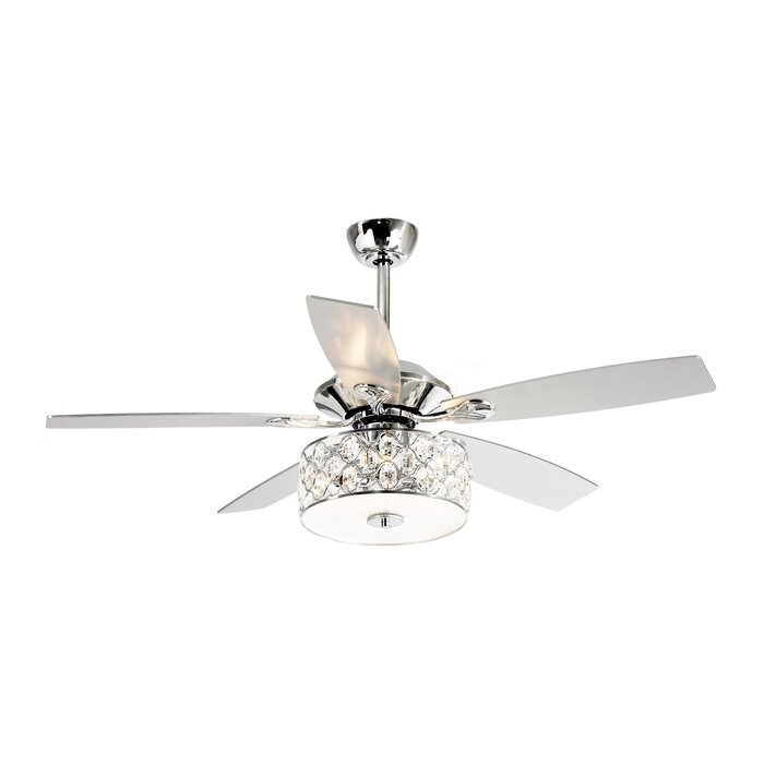 52" Palladino 5 - Blade Ceiling Fan with Remote Control and Light Kit Included - Image 0