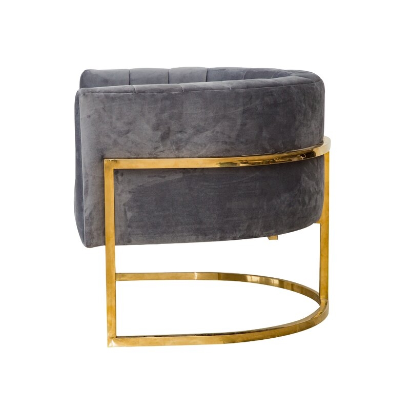Delmonte Lounge Chair, Gray - Image 1