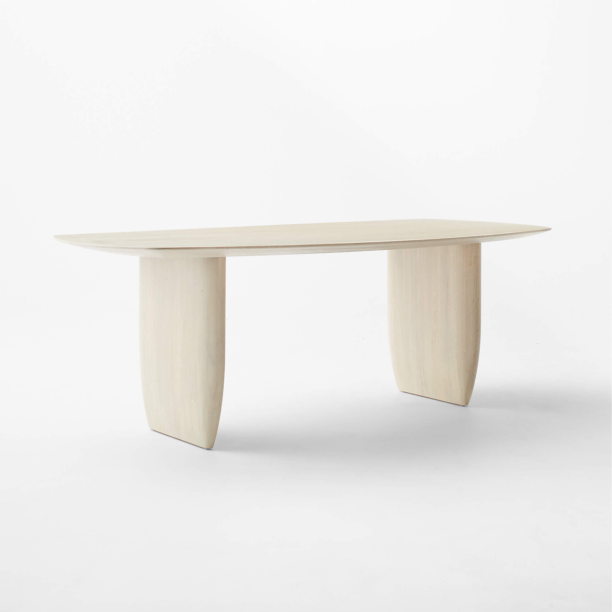 Spigolo 84" Bleached Oak Dining Table by goop - Image 1