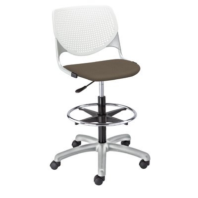 Kool Poly Adjustable Lab Stool with Perforated Back - Image 1