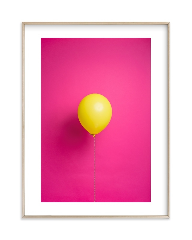 Yellow Balloon Pop on Pink - Image 0