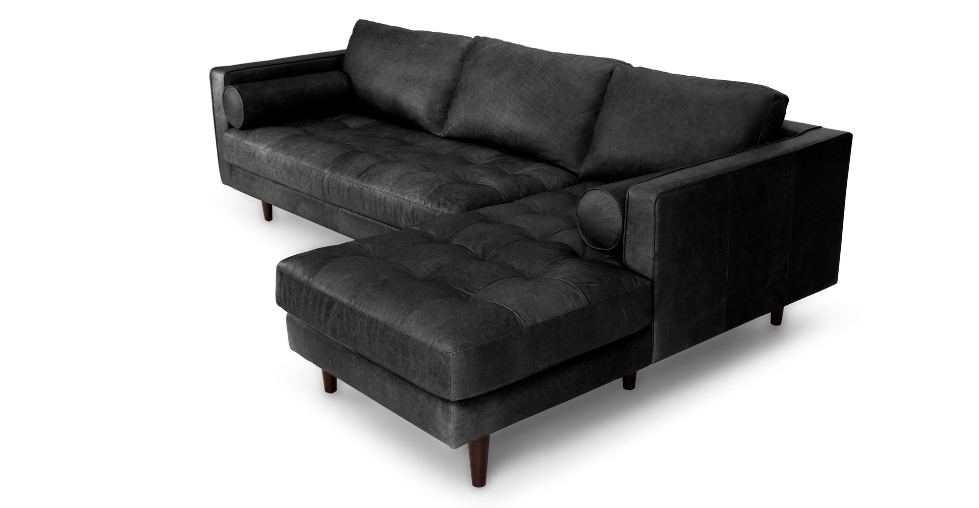 Sven Oxford Black Right Sectional Sofa - Image 3