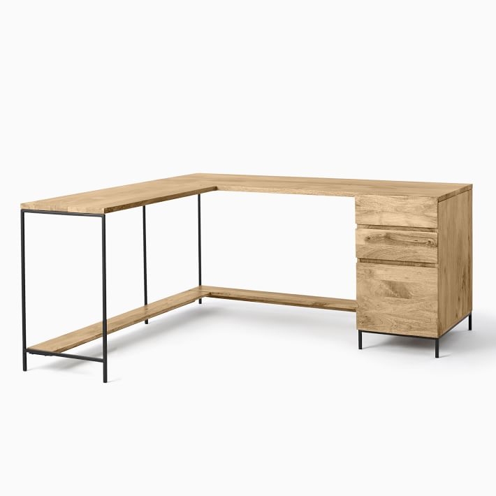 Industrial Storage Modular Desk Set, Desk Top + Box File + Return with Shelf - Image 3