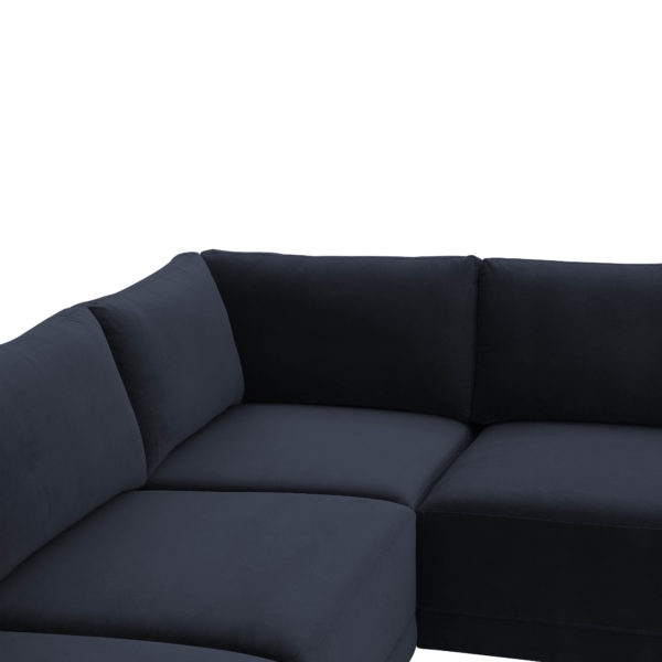 Willow Navy Modular L Sectional - Image 4