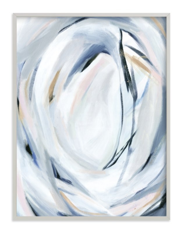 Unbridled  FRAMED ART PRINT-  30" X 40"- Light Grey - Image 0