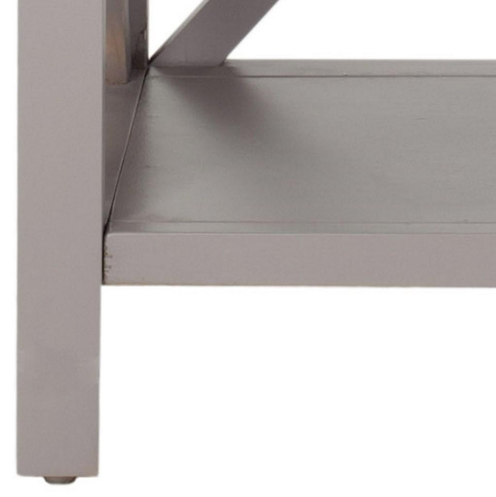 Candence Cross Back End Table - Quartz Grey - Arlo Home - Image 4