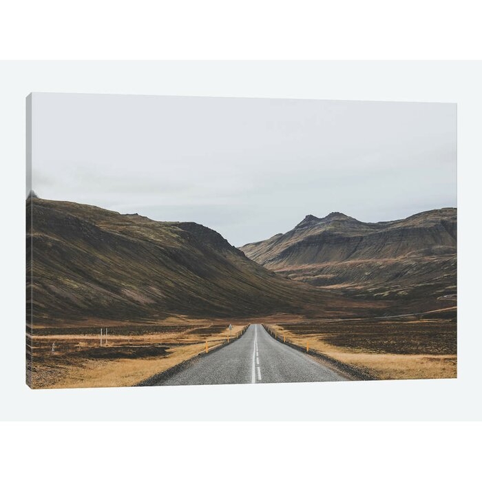 'Icelandic Country Road'  by Luke Anthony Gram Graphic Art Print on Wrapped Canvas  'Icelandic Country Road'  by Luke Anthony Gram Graphic Art Print on Wrapped Canvas  'Icelandic Country Road'  by Luke Anthony Gram G - Image 0