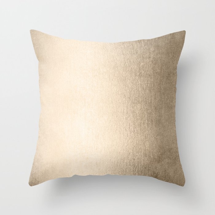 White Gold Sands Throw Pillow - Image 0