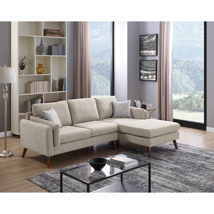 Bair 93" Wide Right Hand Facing Modular Sofa & Chaise - Image 0