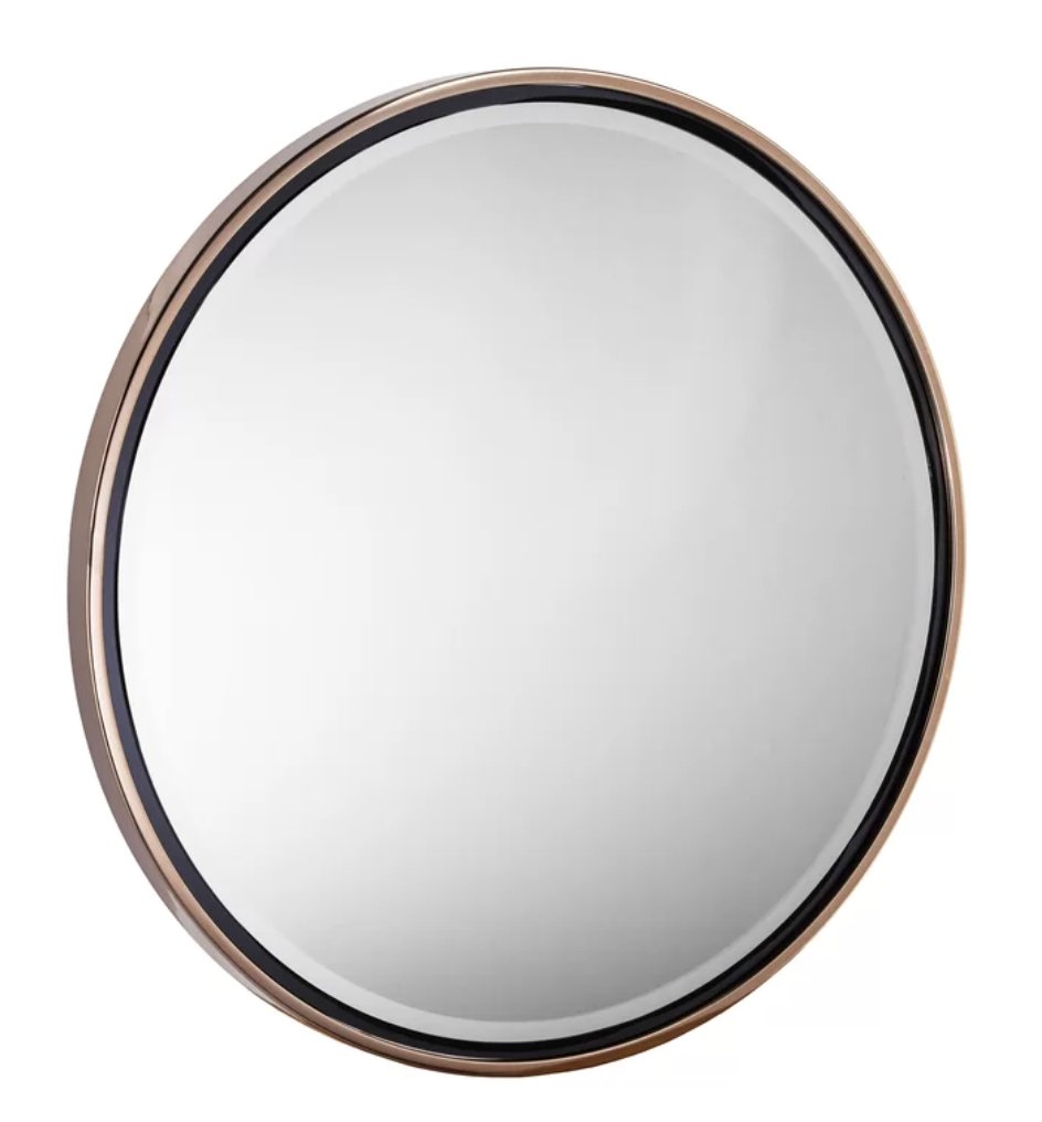 Contemporary Round Wall Mirror - Image 2