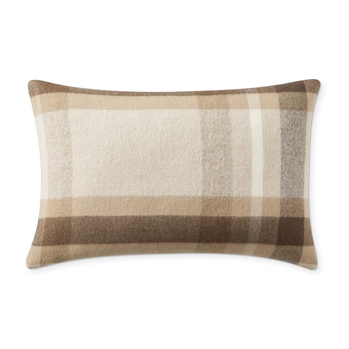 Plaid Lambswool Pillow Cover - Image 0