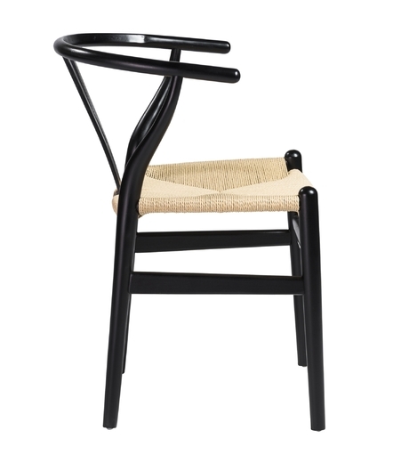 CYLIA DINING CHAIR, BLACK (SET OF 2) - Image 1