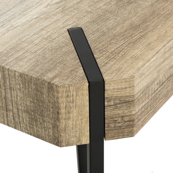 Liann Rustic Midcentury Wood Top Coffee Table - Multi Brown - Arlo Home - Image 6