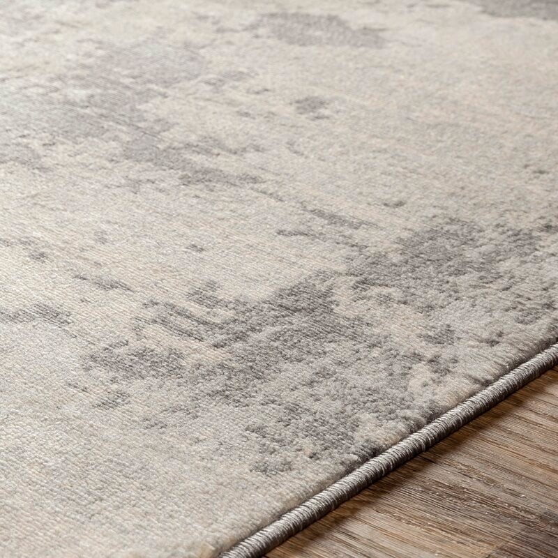 Dov Abstract Gray/Cream Area Rug - Image 2