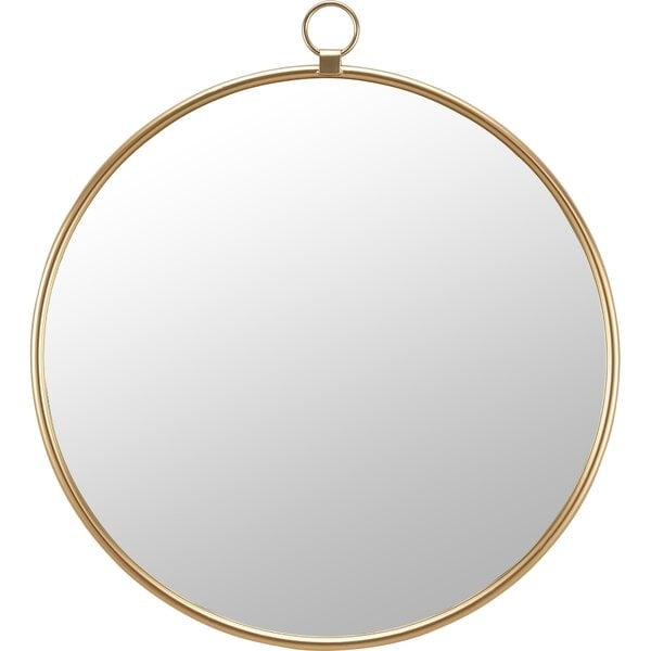 Everly Quinn & Co.® Marshall Gold Round Mirror - Image 0