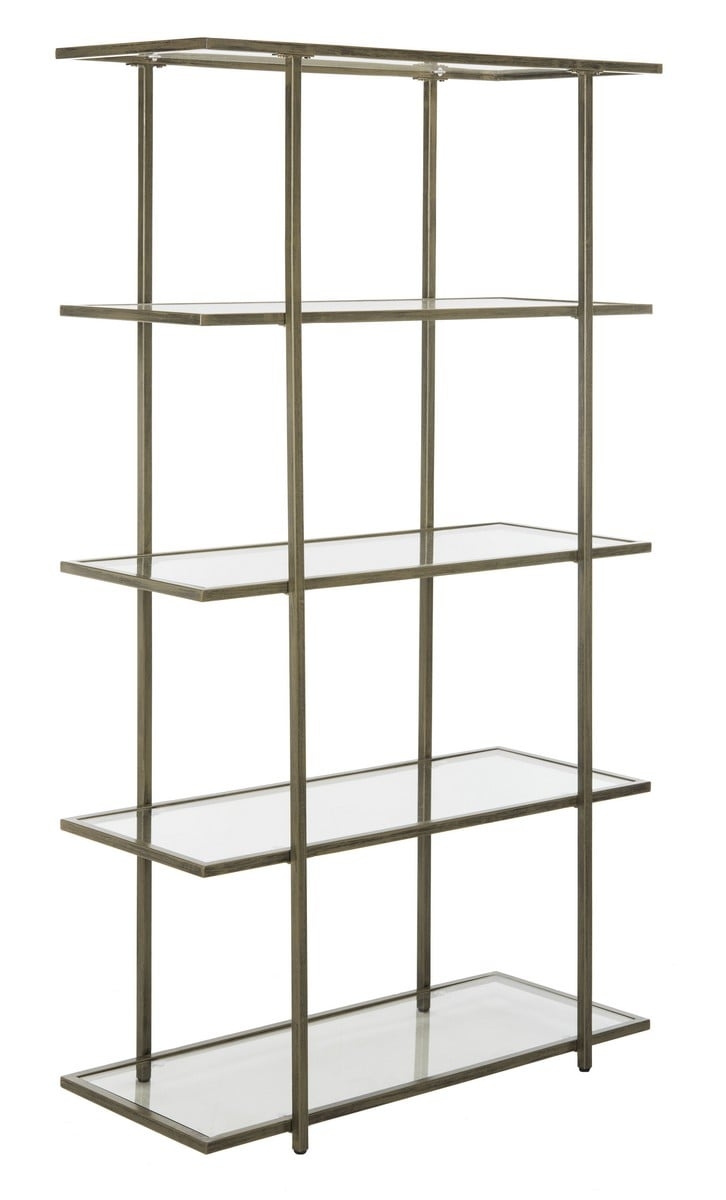 Francis 5 Tier Etagere - French Silver/Clear - Safavieh - Image 0