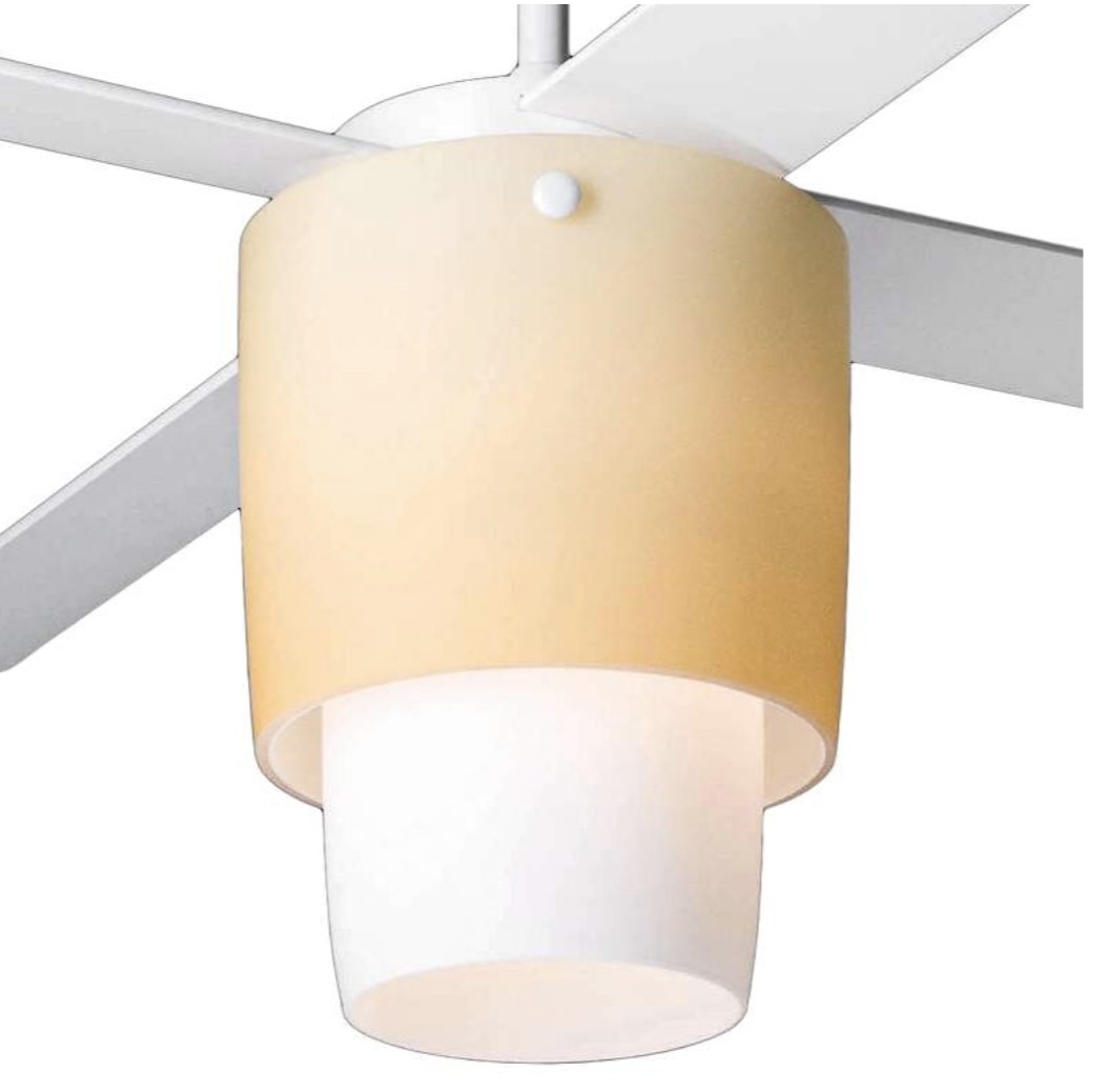 52" Modern Fan Halo Gloss White LED Ceiling Fan - Style # 43H73 - Image 1