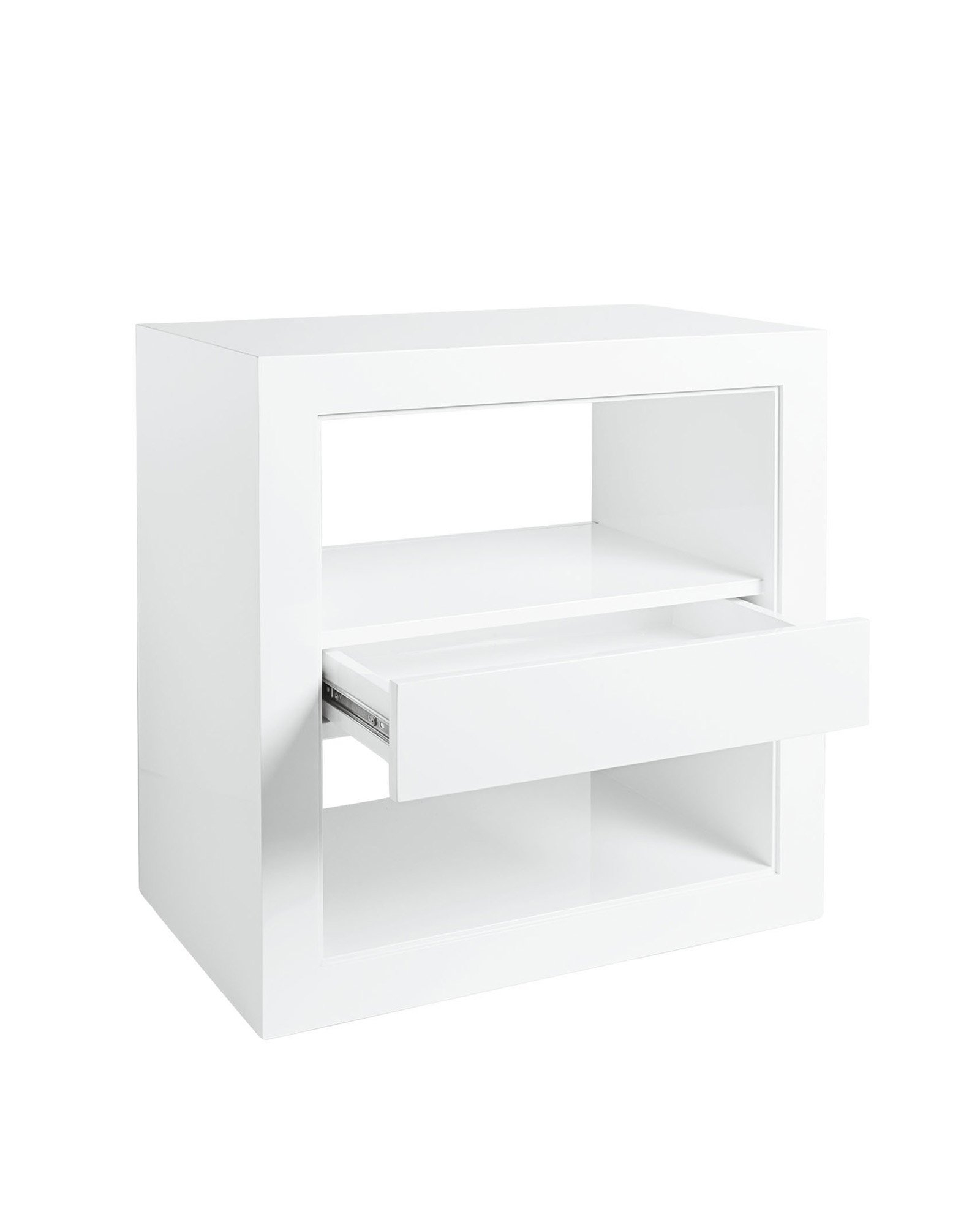 Atelier Side Table With Drawer - White - Image 2