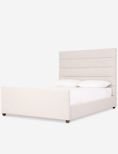 Delicia Bed, Cambric Ivory King - Image 1