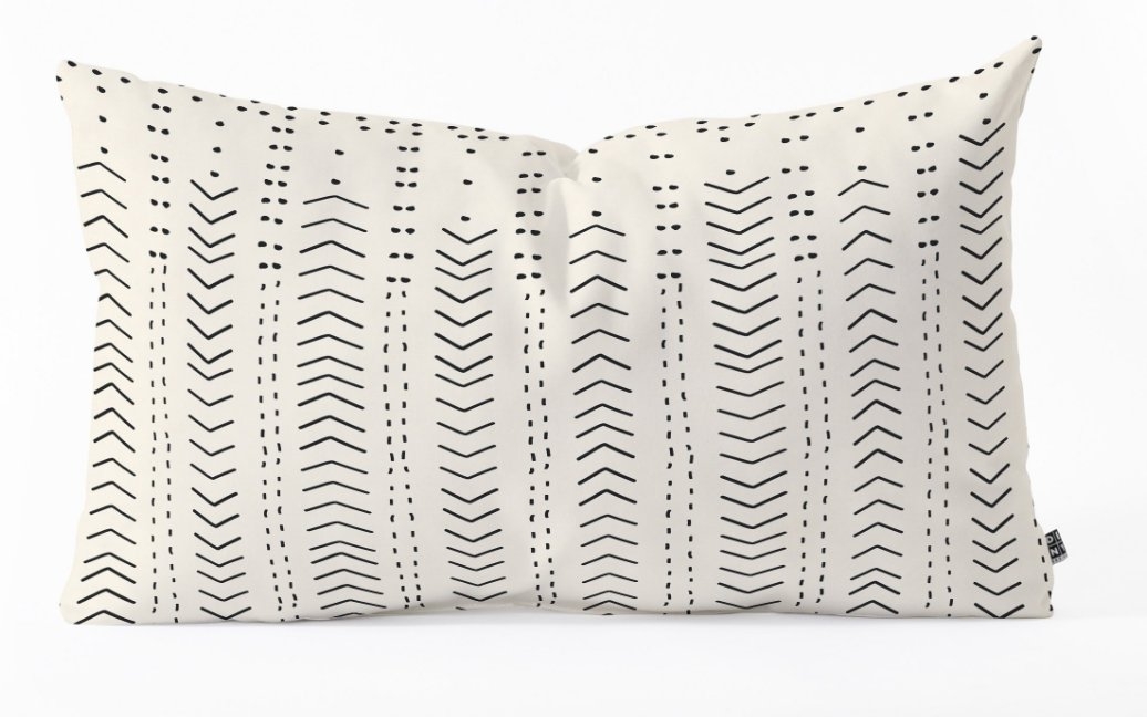 Iveta Abolina Mud Cloth Inspo VIII Throw Pillow WITH INSERT - Image 0