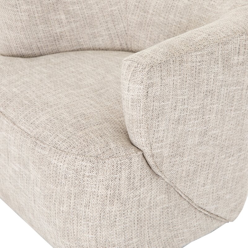 Four Hands Ollis Mila Swivel Barrel Chair Upholstery Color: Brazos Dove RESTOCK Late May 2022 - Image 2