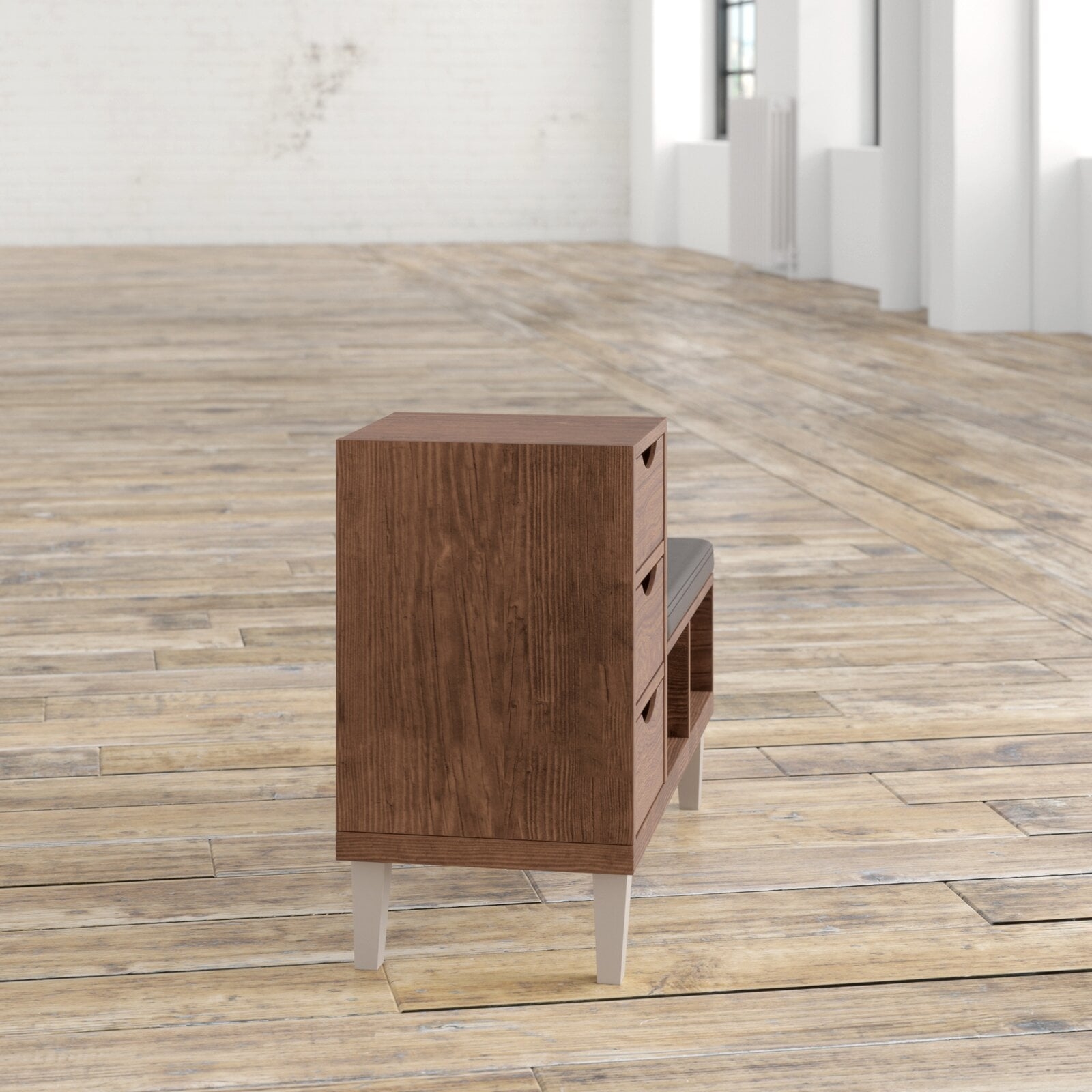 Sperling Faux Leather Storage Bench - Image 3