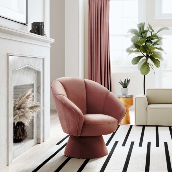 Allora Salmon Accent Chair - Image 1