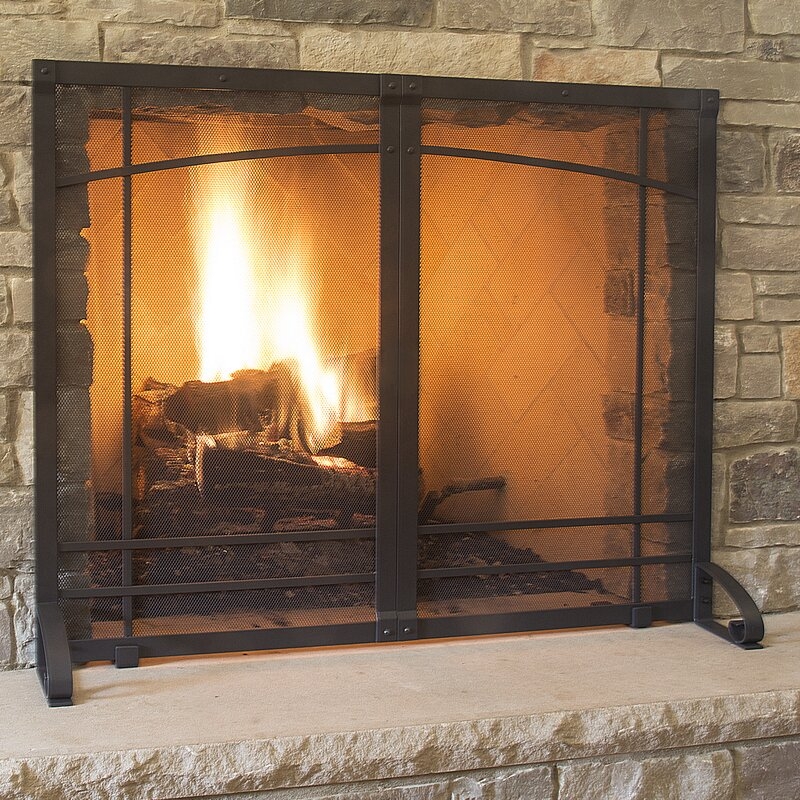 Margaree Single Panel Steel Fireplace Screen - Image 1
