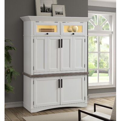 Solid Wood Armoire Desk - Image 0