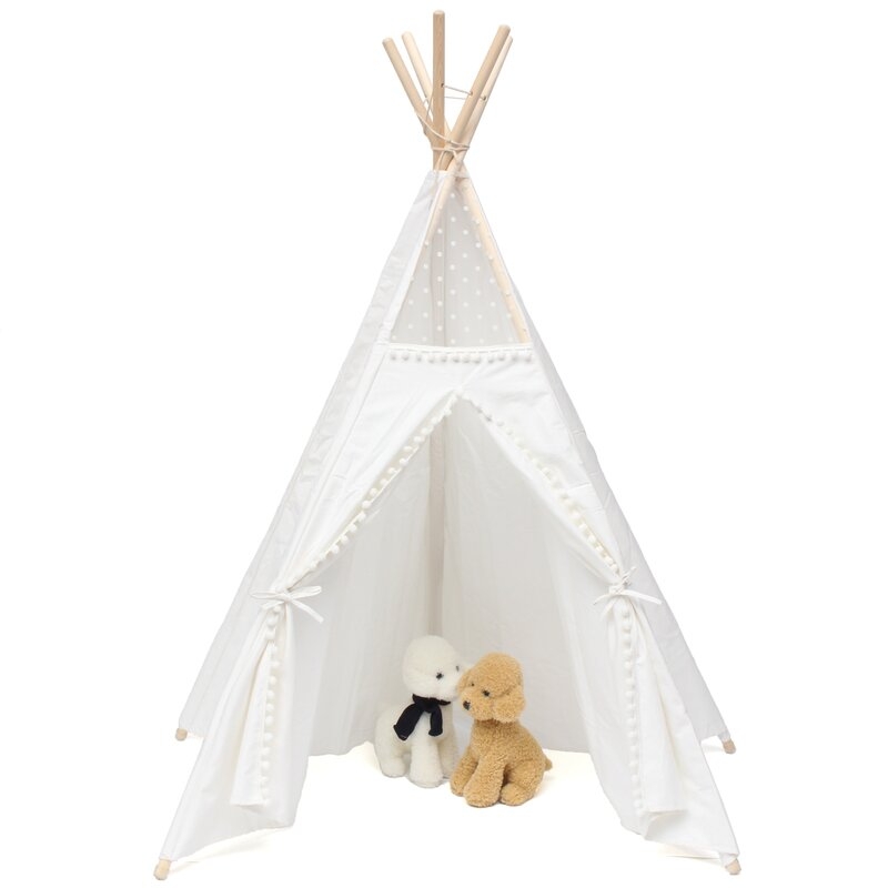 Indoor Cotton Pop-Up Triangular Play Tent - Image 0