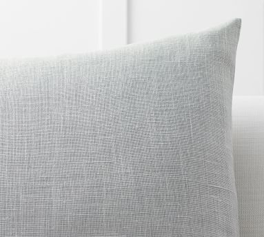Belgian Linen Pillow Cover, 24", Chambray - Image 4
