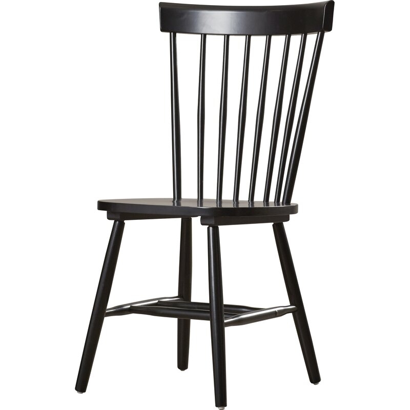 Roudebush Solid Wood Dining Chair (2 included) // Black - Image 3