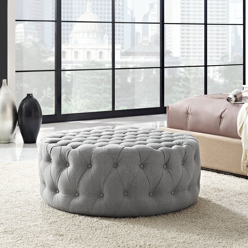 Kenedy Tufted Cocktail Ottoman - Image 3