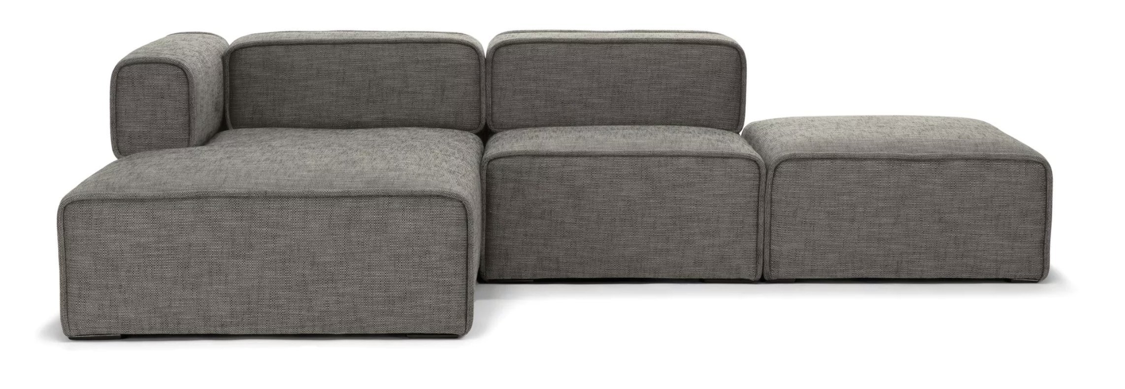 Quadra Left Sectional in Mineral Taupe - Image 0