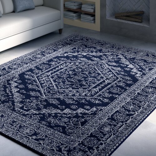 Connie Navy/Ivory Area Rug 9x12 - Image 1